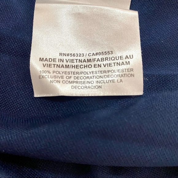 Blue White Nike Dri-Fit Team Athletic Jersey Shirt Large V-Neck Sport Jersey - Picture 11 of 14